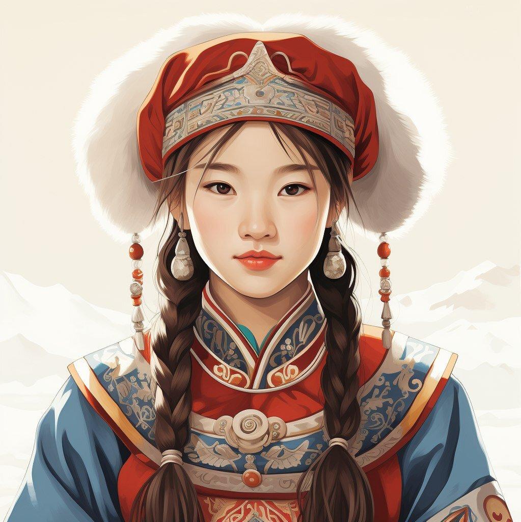 Если бы Монголия была девушкой от Нейросети АРТ
