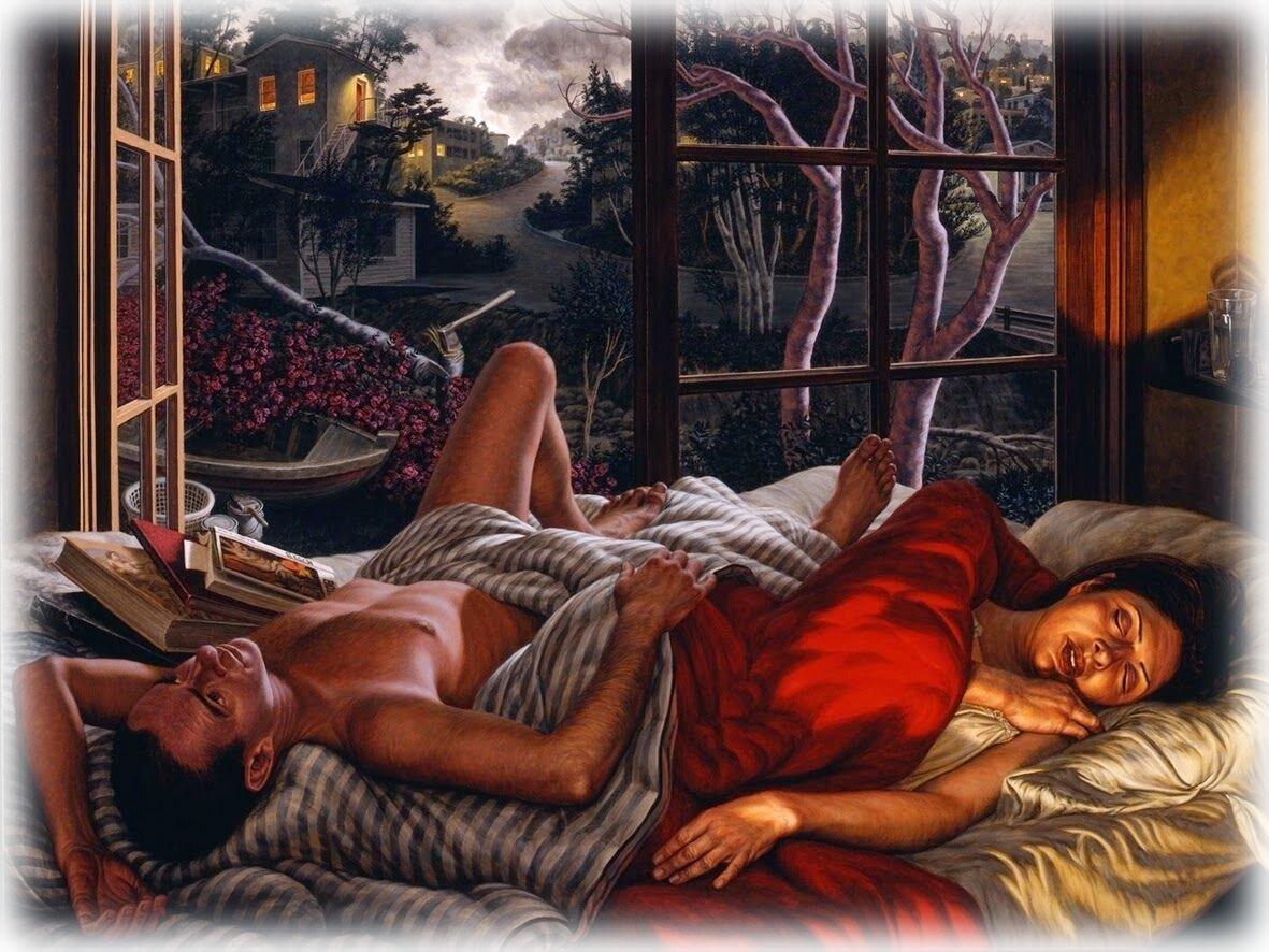  Ф. Скотт Гесс / F. Scott Hess  / The Sleep of Trees 2000 / oil on canvas / 48 × 64 inches / Сон деревьев 2000 / холст, масло / 48 × 64 дюйма 