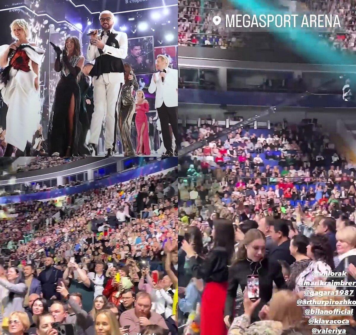 2 декабря на арене "Мегаспорт" в Москве состоялось ежегодное вручение премии "Песня года". Организаторы обещали незабываемое шоу, в котором приняли участие более 50 ведущих артистов.-6