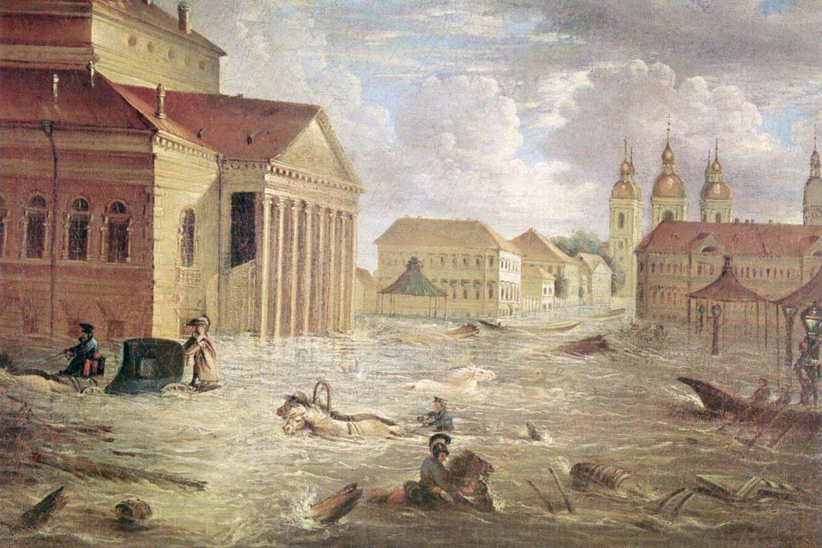 Ф. Алексеев. Наводнение 1824 года