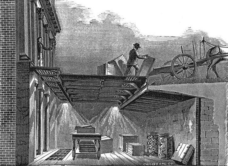 Рекламный плакат 1880 года "Освещающая плитка Hyatt". фото с сайта 6sqft.com