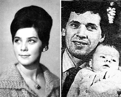 Лариса Голубкина в начале 70-х и Николай Щербинский с дочерью Марией