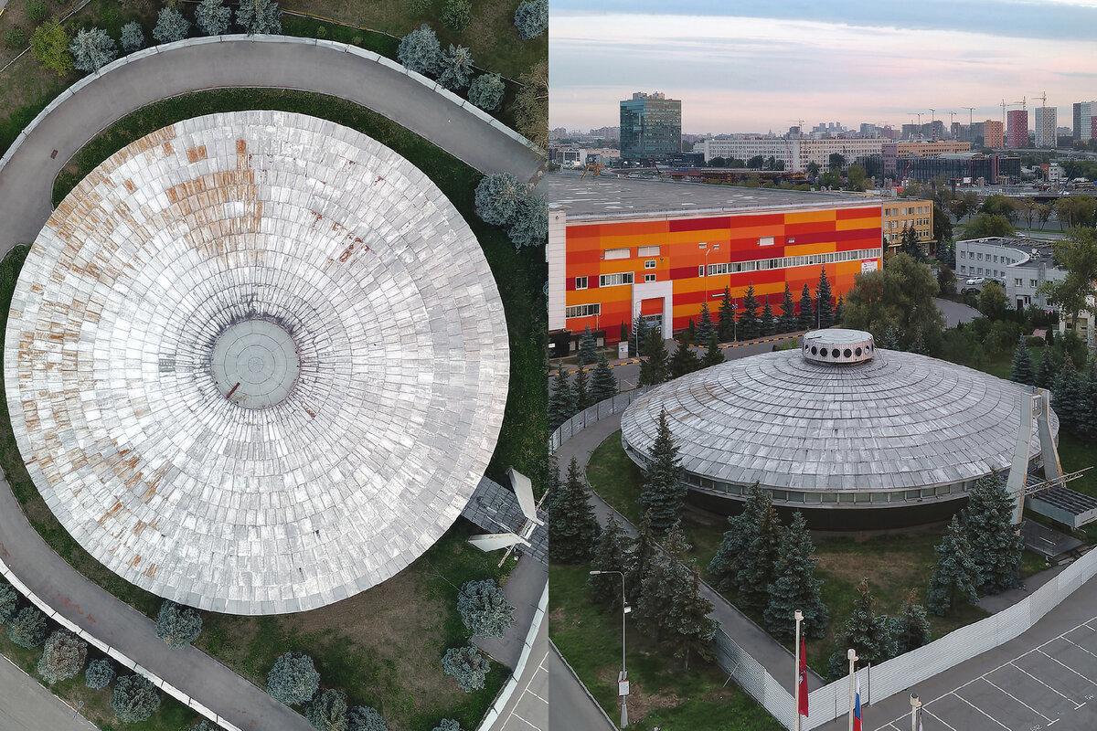 Наверное многие, кто был в Москве в районе бывшего завода АЗЛК, видели эту "летающую тарелку". К сожалению, в 2022 году она улетела.