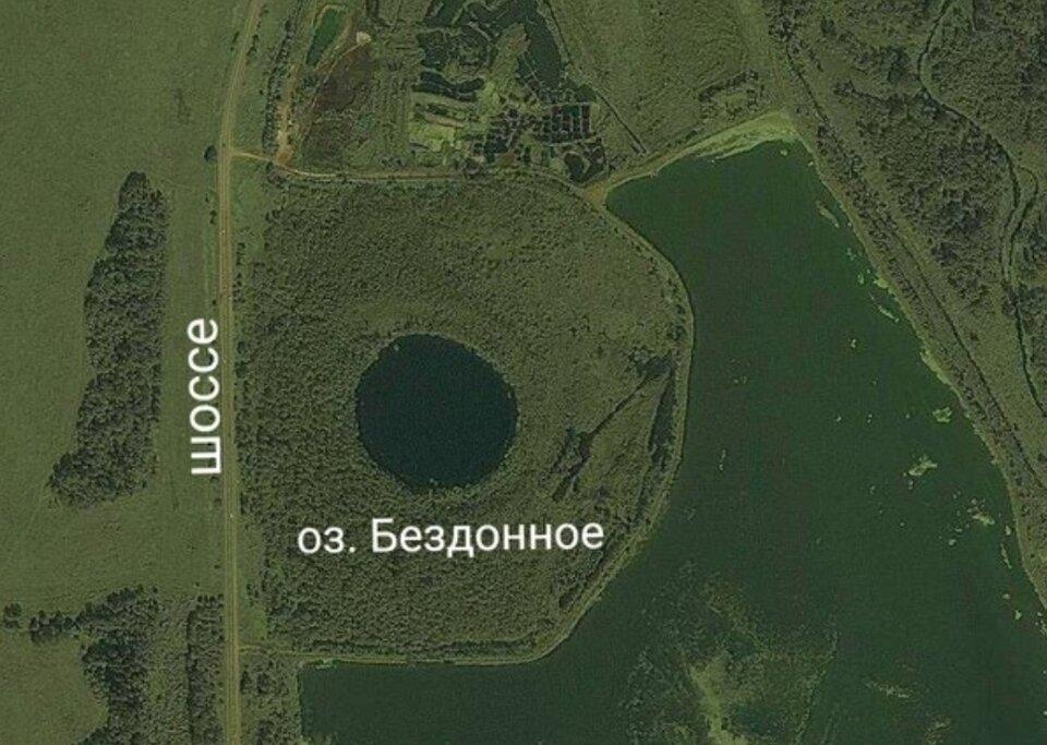 Месторасположение загадочного озера