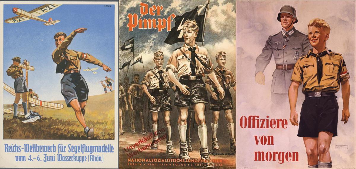 Плакаты нацистской Германии прославляющие молодежь 