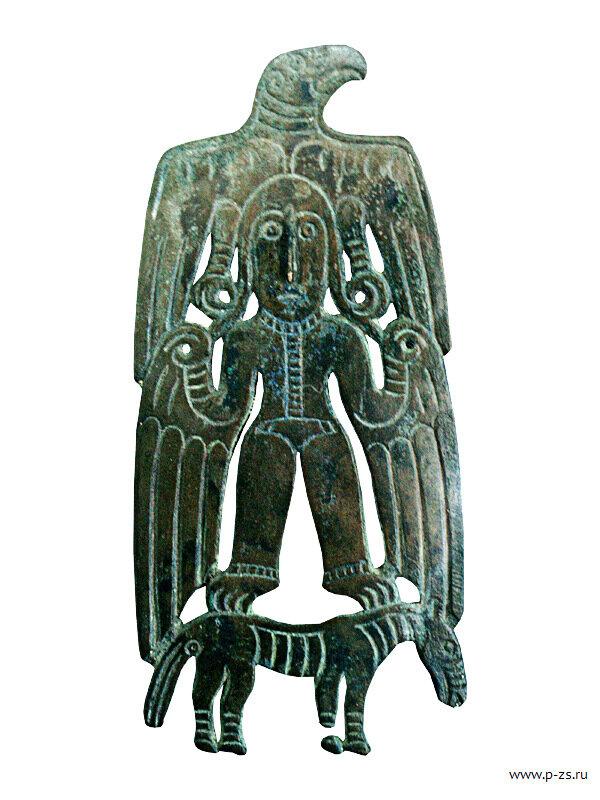 В этой бронзовой фигуре,  найденной в окрестностях Перми, – целая философия единения человека с природой. Наш далёкий славянский предок отлил е` в VII веке н.э.