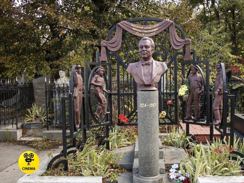 Могила актёра на 2-м Христианском кладбище в Одессе.