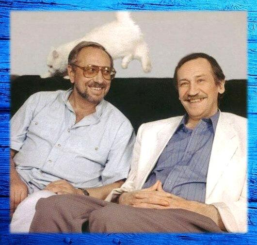 В. Качан и Л. Филатов, 1990-е гг. Фото: https://www.facebook.com/VladymirKachan