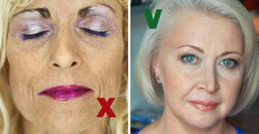 Самой большой ошибкой женщин в возрасте 50+ является то, что они делают макияж точно так же, как делали 20 лет назад.-8