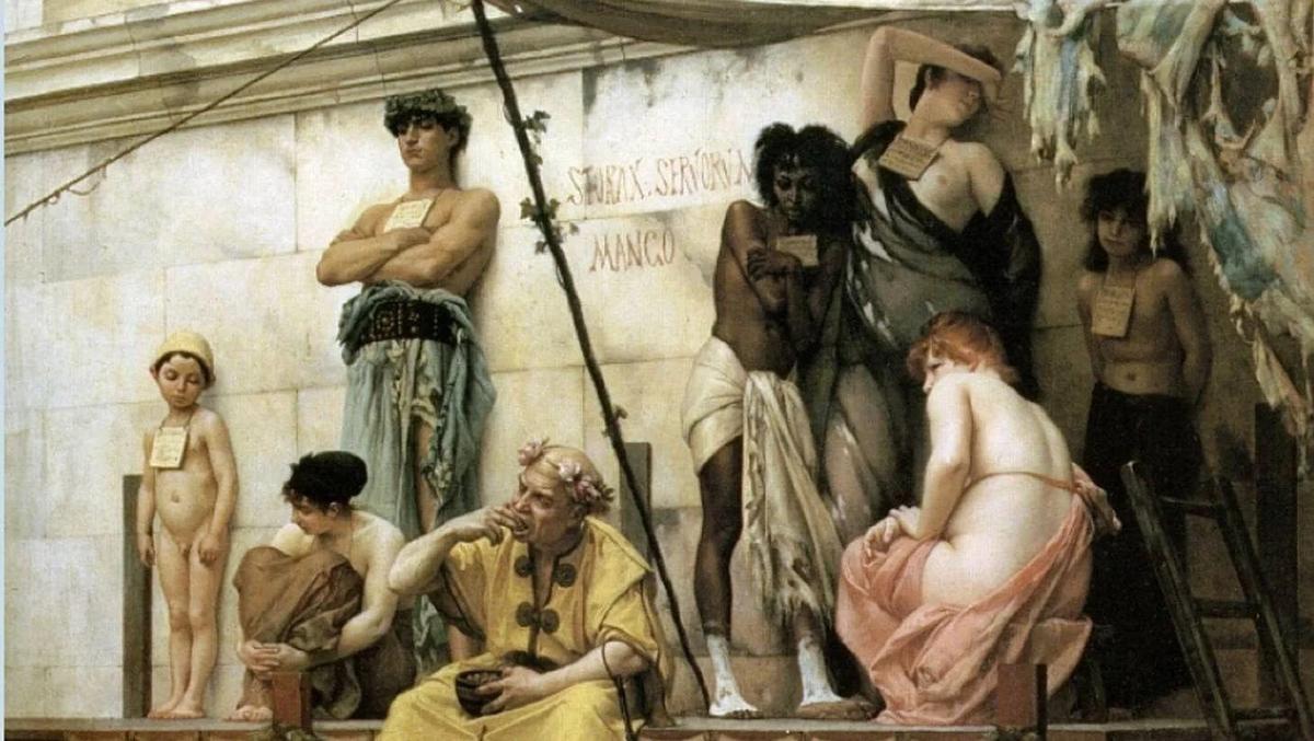 «Рынок рабов». Гюстав Буланже, 1886 г.